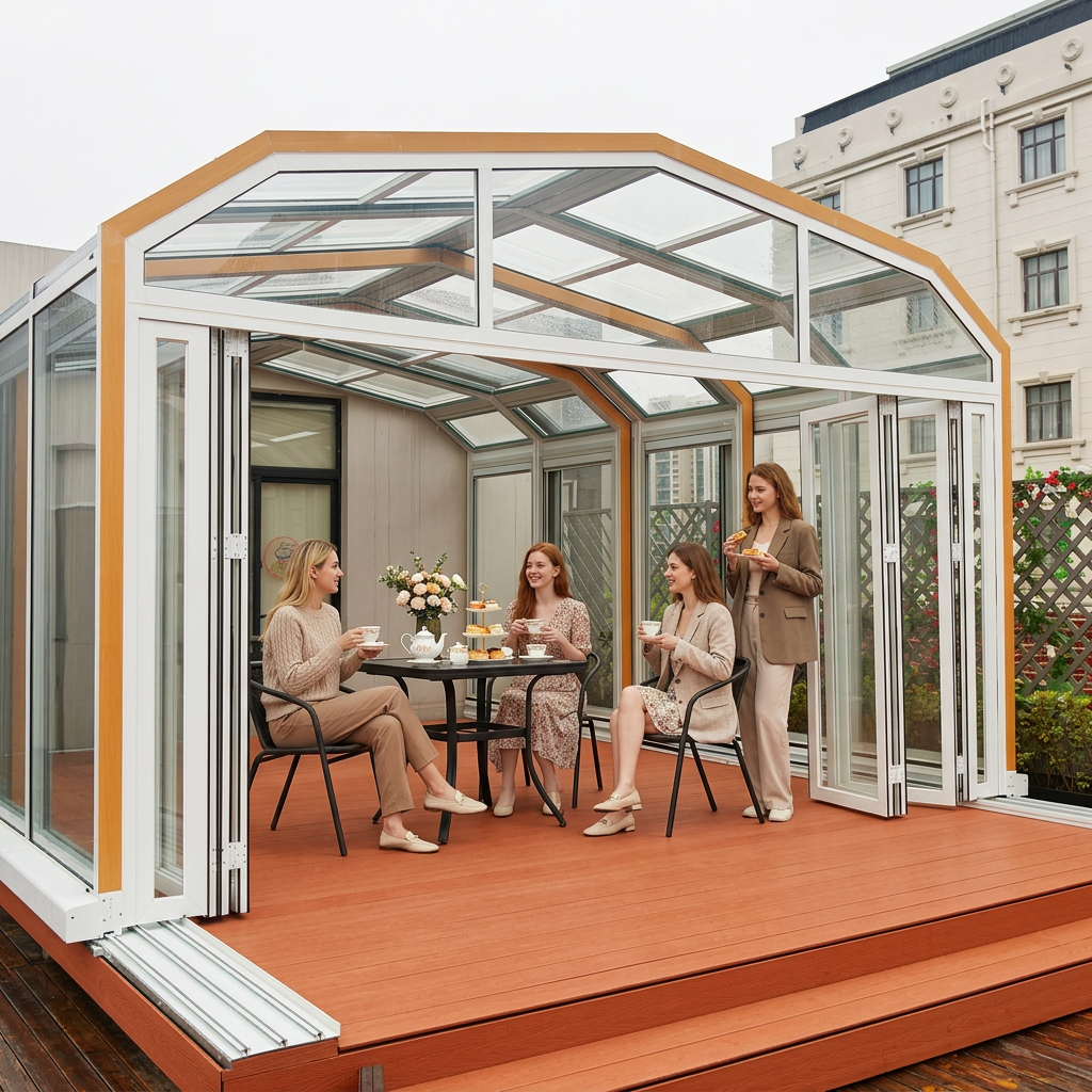 100% Customized Polycarbonate Retractable Sunrooms – Engineered for Flexibility, Built to Last Decades