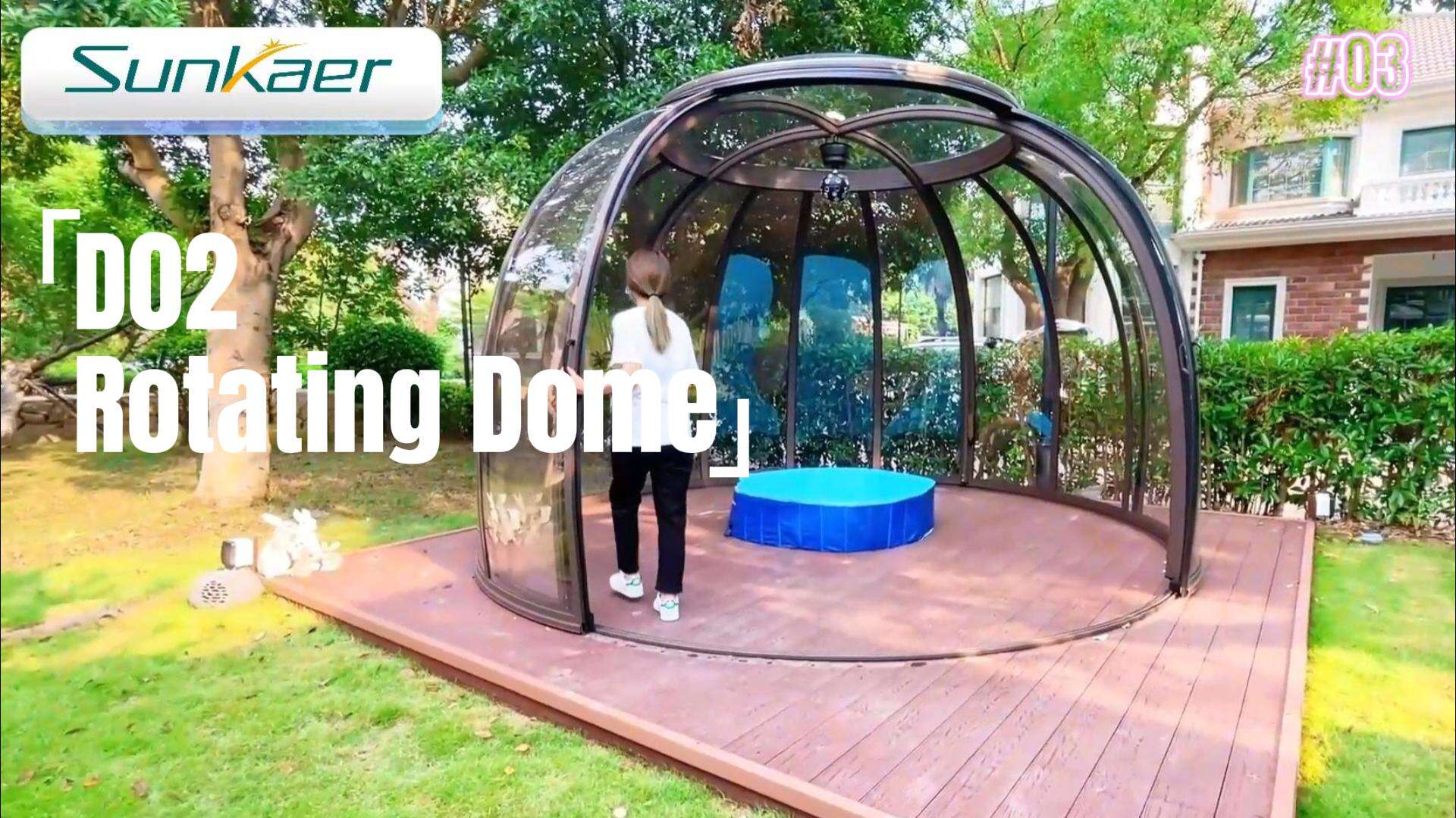 Rotating Style Dome House for Pool Cover Use