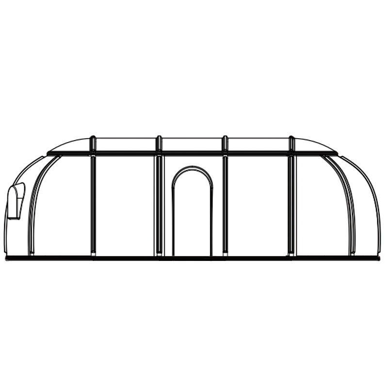 Hotel Transparent Polycarbonate Star House Clear Oval Dome Bubble Room