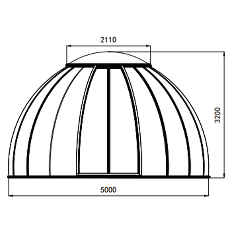 Outdoor Aluminum Bubble Room Clear Dome House for Restaurant